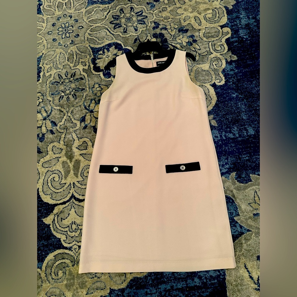 Karl Lagerfeld Pink shift dress, size 10